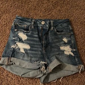 Curvy High-Rise Shortie American Eagle Shorts
